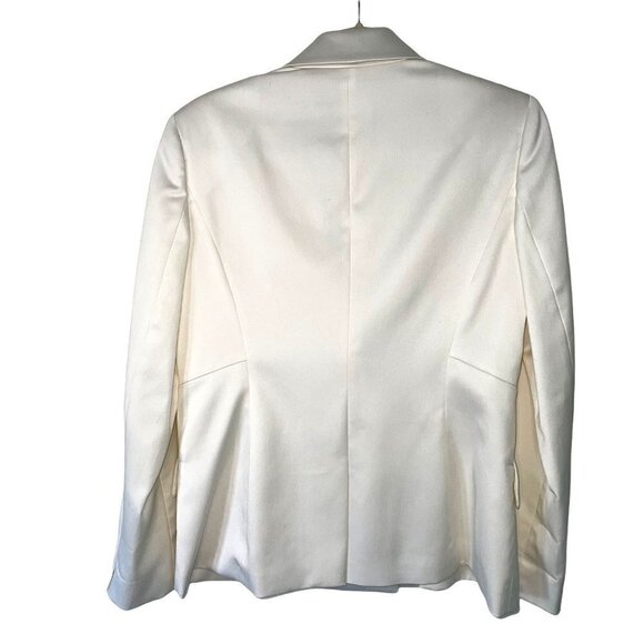 Jones New York Collection Suit Jacket Womens Size 10 Double Breasted White - Picture 2 of 12